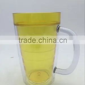 USA Best Seller Yellow 500ml BPA Free Double Wall With 20oz Tumbler Lid thumbnail-1