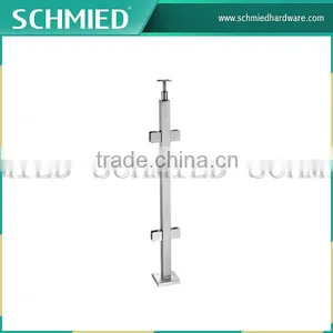 Wenzhou Factory Steel Balustrade Stainless Steel Glass Baluster Post thumbnail-1