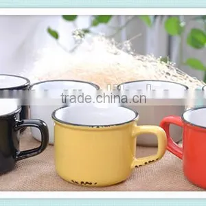 Porclain/ceramic Material Enamel Mug With Enamel Design in Enamel Style Mug thumbnail-1