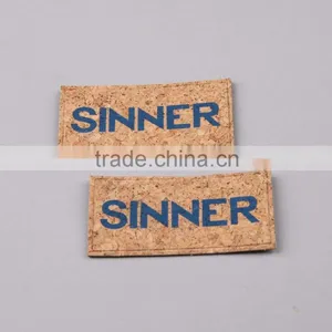 Tree/Cork Pattern Printing Logo Faux Leather Patch thumbnail-2