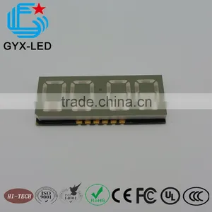 Gray Face White Segment Blue Color Common Anode Four-digit Gas Meter Application 0.51 Inch Smd 7 Segment Display thumbnail-1