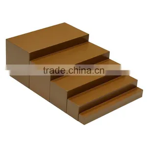 Wooden Educational Toys Montessori Teaching Aid Brown Stair 5 Step thumbnail-1