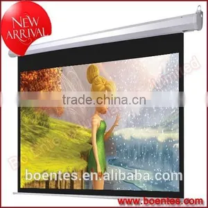 4:3 120 Inch Wall Mount Motorized Electrical Projection Screen With Remote Control for BETPMS4-120 thumbnail-1