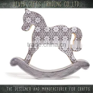 New Design 3D Shape Ceramic Printing Rock Horse Decoration thumbnail-1