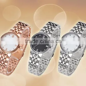 Luxury Quartz Stainless Steel Watch For Women And Men thumbnail-1
