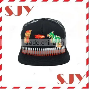 Adjustable Adult Size Custom Trucker Mesh Snapback Hat Cap thumbnail-4