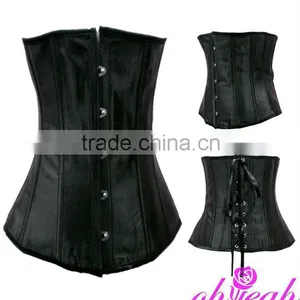 Accept Paypal Sexy Fat Womens Cheap Underbust Corset Waist Cincher thumbnail-1