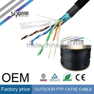 SIPU High Speed Waterproof Utp Cat5e Outdoor Cable Best Outdoor Cat6 Sftp Lan Cable Wholesale Ftp Cat5e Cable thumbnail-2