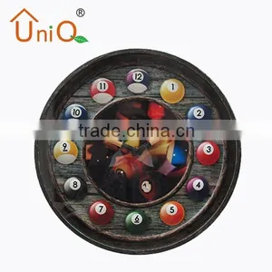 M1416 Billiards Room 3D Wall Clock thumbnail-1