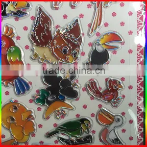 Embossed PVC Stickers Birds Stickers thumbnail-2
