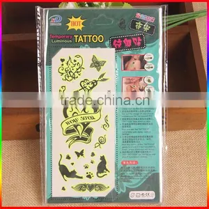 2016 Luminous Tattoo,glow in the Dark Temporary Tattoo Custom thumbnail-1