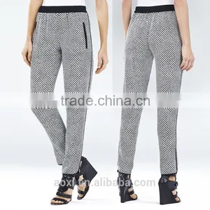 Oem Clothes Supplier Ltweight Dot Print Formal Wear Fashion Loose Pants for Women thumbnail-5