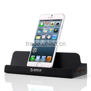 USB Hub With External Power Supply,Charging Station/holder/stand for Tablet,cell Phone thumbnail-1