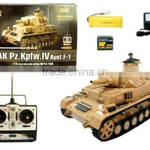 1:16th Scale Dak Panzer Kampfwagen IV RTR R/C Airsoft Battle Tank thumbnail-1