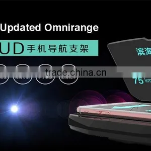 Universal Car HUD Navigation Bracket GPS Mobile Phone Holder HD Reflection Projector thumbnail-4