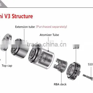 UD New Vapor Tank Wholesale Original Goblin Mini v3 Tank vs Goblin Mini v2 With Velocity Deck thumbnail-4
