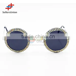 2017 Hottest Sale No.1 Yiwu Export Commission Agent Delicate Diamante Decorative Sunglasses thumbnail-1