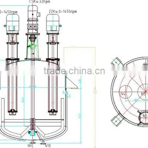 SS304 High Shearing Mixing Tank thumbnail-1