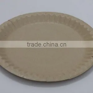 Fiber Container Packed Eco-friendly Disposable Paper Plate thumbnail-1