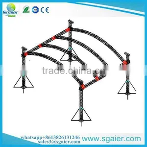 2017 Sgaier Factory Price Roof Truss 4 Pillar 12m x 10m for Sale Arch Trusses thumbnail-4