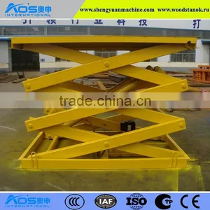 Stationary Scissor Cargo Lift Table 2000kg Capacity, 3.4m Height thumbnail-1