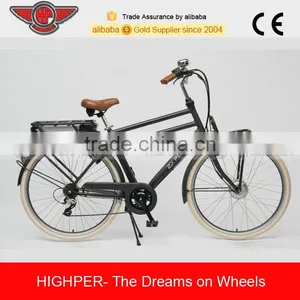 China 250W Hub Motor City Vintage Electric Bike Bicycle (EL02C) thumbnail-1