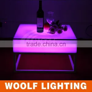 Remote Color Changing Waterproof LED Glowing Square Bar Table Household Dinner Table thumbnail-1