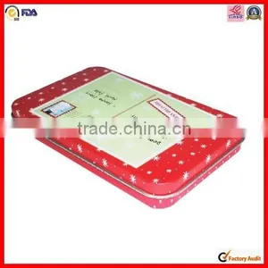 Rectangle Chocolate Flocking Gift Tin Box thumbnail-1