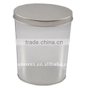 Oval-shaped Metal PVC Tin Bucket With Handle thumbnail-1
