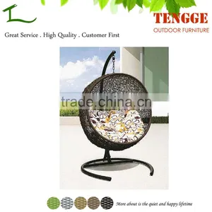 YH-7095 Wicker Outdoor Swing Egg Chair Rattan Outdoor Swing Chair thumbnail-1