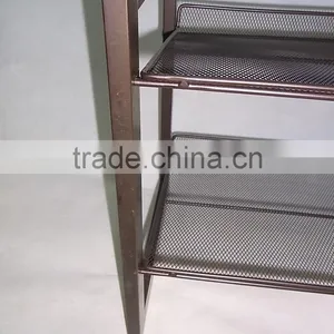 Mesh Utility Shoes Rack Closet Organizer Shelf Storage Shelving Brand NEW thumbnail-6