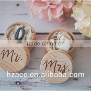 Wooden Wedding Ring Box thumbnail-1