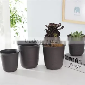 Plastic Round Resin Succulent Plant Pot/Cactus Plant Pot Flower Pot thumbnail-2