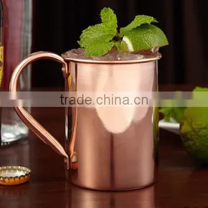 Copper Moscow Mule Mug, Pure Copper Mule Mug, Copper Beer Mug thumbnail-1