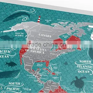 Scratch Places Off World Map Places I've Been Travel Map Great Scratchable Map Gift For Any Traveler thumbnail-3