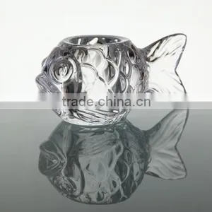 Glass Candle Holder Animal Fish Shape,glass Candle Holder,crystal Candle Holders thumbnail-1