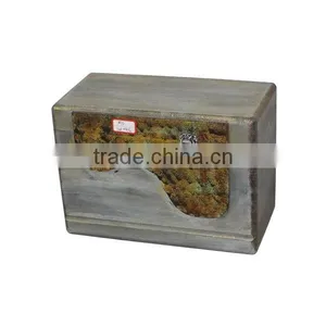 Retro Wooden Rectangle Storage Case Vintage Wooden Case thumbnail-1