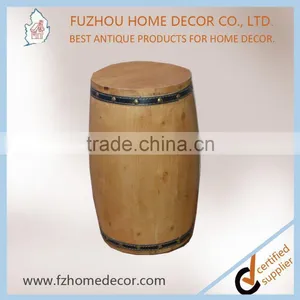 2017 Latest Antique Decorative Wooden Storage Organizer Cask With Barrel Shape thumbnail-1