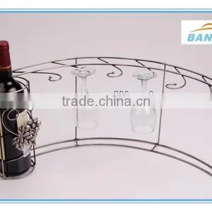 Wine Rack, Cast Iron Wine Rack, Wine Bottle Holder Metal thumbnail-1