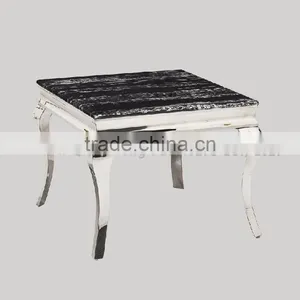 Luxury 4 Stainless Steel Legs Side Table Small Table thumbnail-5