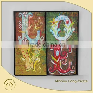 Hot Selling Antique Metal Wall Decoration With LOVE Design thumbnail-1