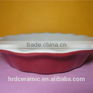High Quality Wholesale Ceramic Plate /big Pie Plate Oven Safe thumbnail-1