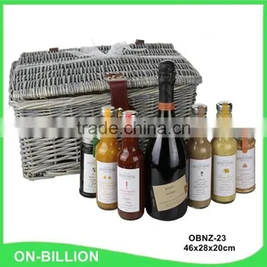 Custom Empty Knitting Wicker Christmas Gift Baskets With Lid thumbnail-1