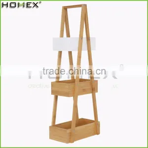 3 Tier Bamboo and Wooden Bathroom Storage Caddy/Homex_FSC/BSCI Factory thumbnail-1