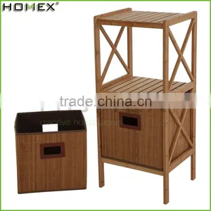 Bathroom Rack and 2 Storage Bamboo Shelf With Drawers/Homex_FSC/BSCI Factory thumbnail-1