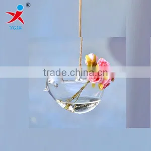 Creative Hang Transparent Glass Vase/Other Copper Grass Plants Hang Bottle Hydroponic Flower Pot thumbnail-1