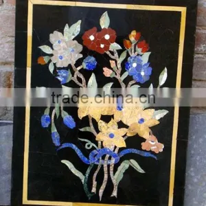 Marble Inlay Table Tops Stone Inlay Home Decorative Table Top thumbnail-1