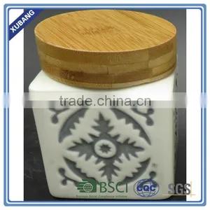 Classical Pattern Ceramic Canisters Kitchen Airtight Jar thumbnail-2