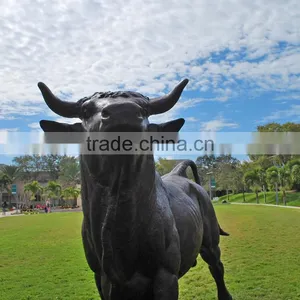 Outdoor Garden Decoration Handicraft Bronze Life Size Bull Statue for Sale thumbnail-3