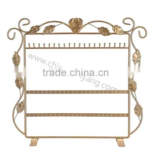 Metal Jewelry Display Stand Flower Earrings and Necklace Display thumbnail-5